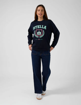 Essential Retro Sweater - Navy - SGSW8261 - All About A Girl