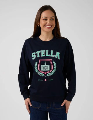 Essential Retro Sweater - Navy - SGSW8261 - All About A Girl