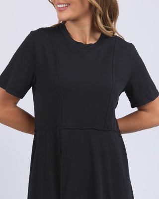 Eva Midi Dress - Washed Black