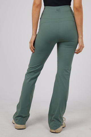 Eve Active Flared Leggings - Green - 6418072.GRN - allaboutagirl