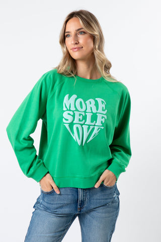 Everyday More Self Love Sweatshirt - Emerald - SGSW8230 - allaboutagirl