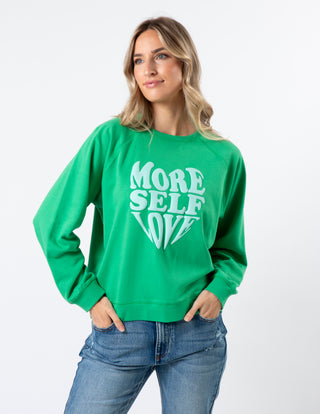 Everyday Sweater - Emerald More Self Love