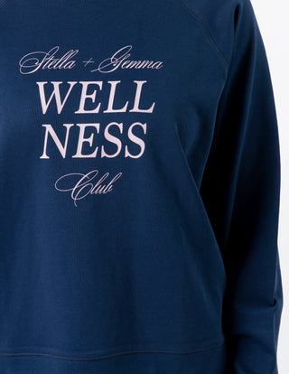 Everyday Sweater Wellness Club - Navy - SGSW8229 - All About A Girl