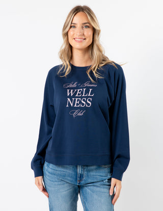 Everyday Sweater Wellness Club - Navy - SGSW8229 - All About A Girl