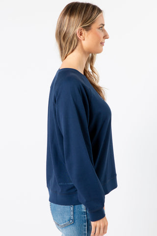 Everyday Wellness Club Sweatshirt - Navy - allaboutagirl