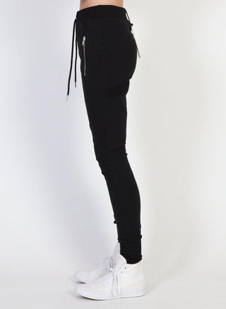 Federation Escape Trackies - Black with Silver zips - F1024FST BLK - allaboutagirl