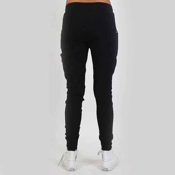 FEDERATION Federation Escape Trackies - Black with Gold  zips - allaboutagirl