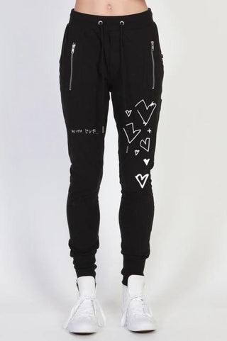 Federation With Love Escape Trackies - Black/White - F1024FST.959-BK/WH - allaboutagirl