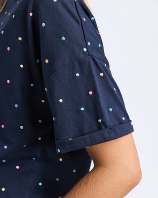 Festive Spot Tee - Navy - 8149007.NAVY - All About A Girl