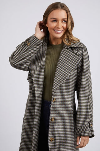 Foxwood Brodie Trench Coat - Check - 5533000.CHK - allaboutagirl