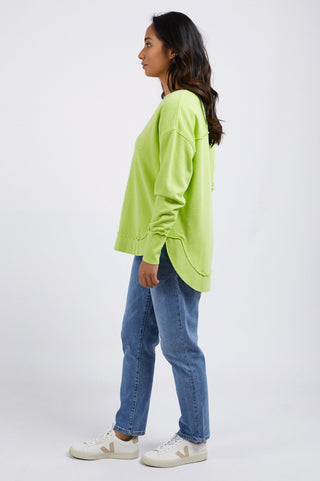 Foxwood Simplified Sweatshirt - Lime - 55X0104.ORNG - allaboutagirl