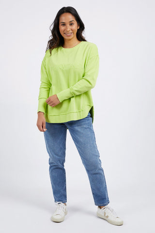 Foxwood Simplified Sweatshirt - Lime - 55X0104.ORNG - allaboutagirl