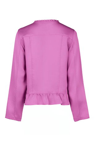 Frill Hem Jacket - Orchid - 2047N - All About A Girl
