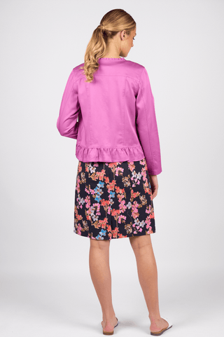 Frill Hem Jacket - Orchid - 2047N - All About A Girl