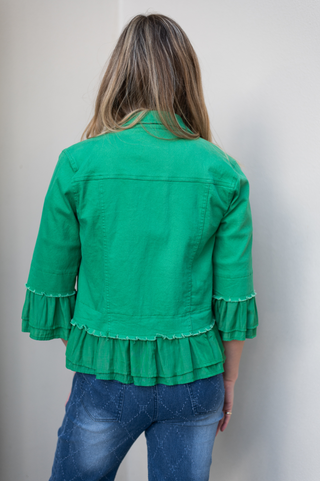 Frilled Jacket - Green