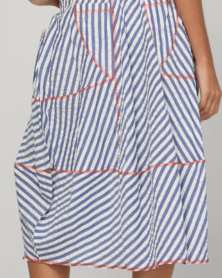 Boom Shankar Guru Skirt Ocean Stripe — Back view | AAAG
