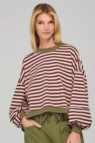 Guru Sweater - Dusty Pink Stripe