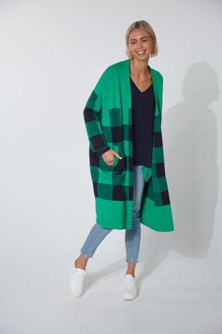 Haven Harris Cardigans - Evergreen Check - 7779402 - allaboutagirl