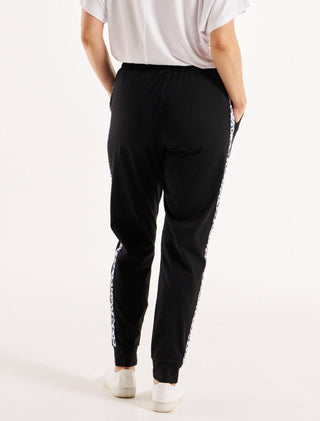 Heidi Pants - Black With Animal Stripe - BB272 - allaboutagirl