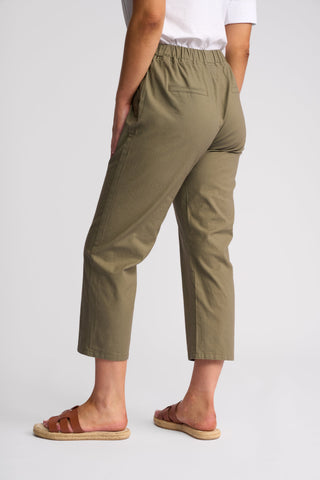 Henley 7/8 Pull On Pants - Army - 5791A - All About A Girl