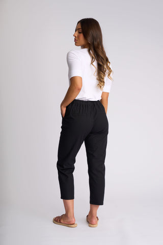 Henley 7/8 Pull On Pants - Black - 5791A - All About A Girl