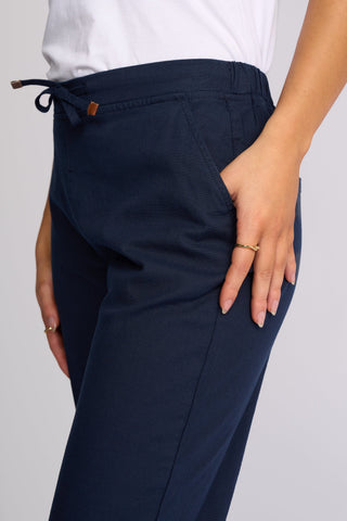 Henley 7/8 Pull On Pants - Ink - 5791A - All About A Girl