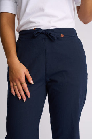 Henley 7/8 Pull On Pants - Ink - 5791A - All About A Girl