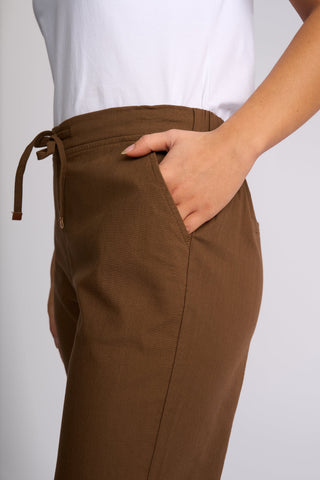 Henley 7/8 Pull On Pants - Pecan SS - 5791A - All About A Girl