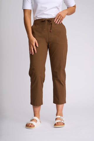 Henley 7/8 Pull On Pants - Pecan SS - 5791A - All About A Girl