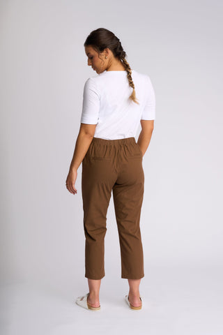 Henley 7/8 Pull On Pants - Pecan SS - 5791A - All About A Girl