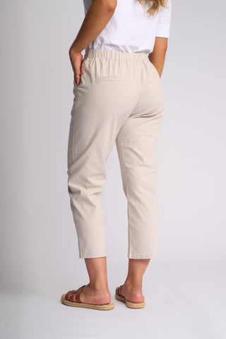 Henley 7/8 Pull On Pants - Stone - 5791A - All About A Girl