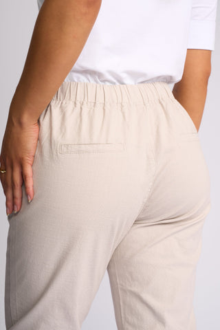 Henley 7/8 Pull On Pants - Stone - 5791A - All About A Girl