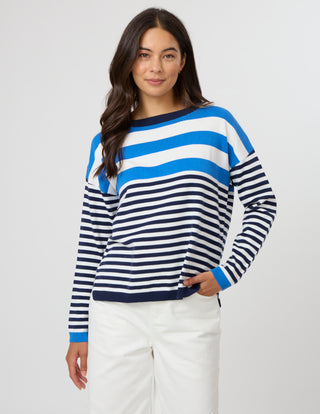High Street Jumper - Cobalt/Navy
