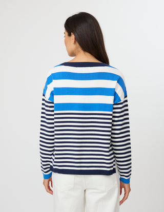 High Street Jumper - Cobalt/Navy
