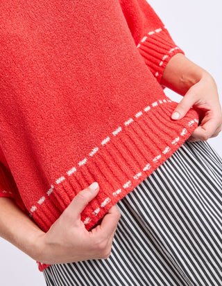 Honey Knit Top - Tangello - 8188022.TANG - All About A Girl