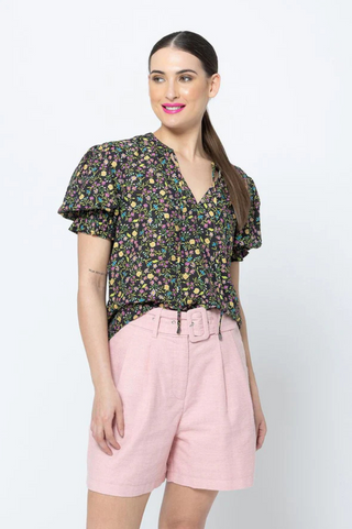 Honey Blouse - Garden Pop