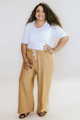 Moke Indiana Wide Leg Pants - Biscuit