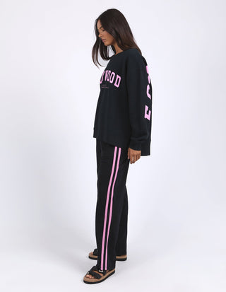 Interval Crew - Black With Neon Pink - 5532108.BLK - All About A Girl