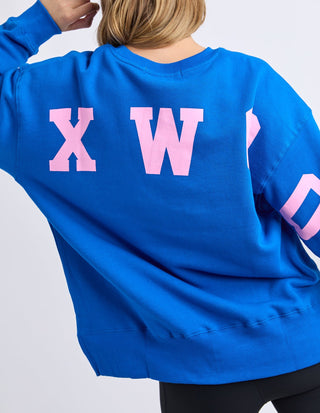 Interval Crew - Cobalt With Neon Pink - 5532108.CBLU - All About A Girl