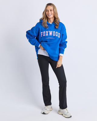 Interval Hoodie - Cobalt with Pink