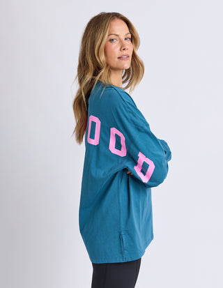Interval Long Sleeve Tee - Ocean Tile print