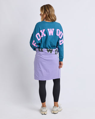 Interval Long Sleeve Tee - Ocean Tile print