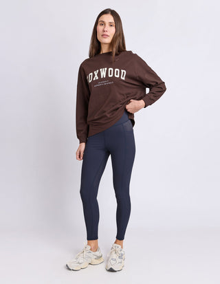 Interval Long Sleeve Tee - Coffee Bean/White - 55X0330.WCOF - All About A Girl