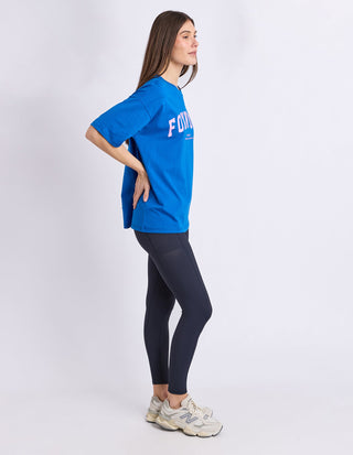 Interval Short Sleeve Tee - Cobalt/Neon Pink - 5564128.CBLU - All About A Girl