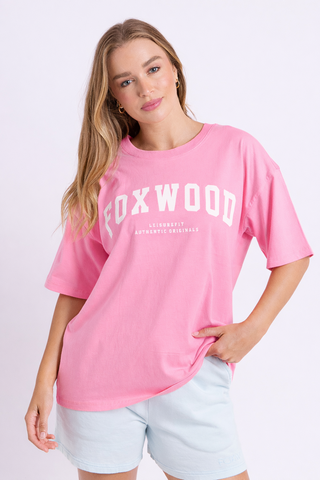 Interval Short Sleeve Tee - Bubblegum Pink/White