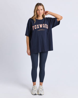 Interval Short Sleeve Tee - Navy/Orange