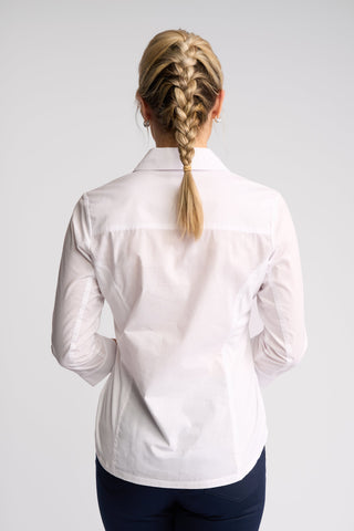Isla Shirt With Side Ribbing - White -  - All About A Girl