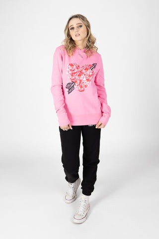 It Hoodie - In Bloom Pink - F5017AW24.942-PK - allaboutagirl