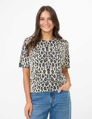 Jackie Knit Cardigan - Leopard - SG26SS480 - All About A Girl