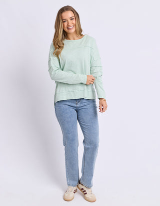 Jayne Throw on Top - Subdued Mint - 55X1018.SURF - All About A Girl